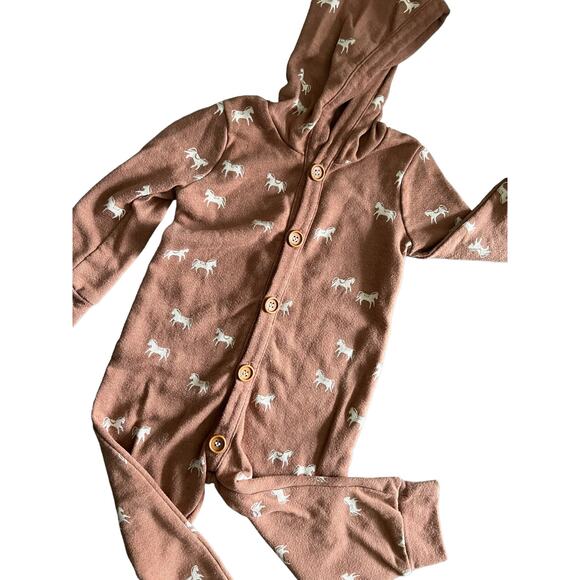 Lulu And Roo Hooded Romper - Picture 1 of 3